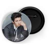 Dhcrafts Pin Badges K-Drama Korean Actor Multicolour Ji Chang-Wook D8 Glossy Finish Design Pack Of 1