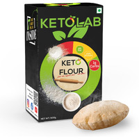 Ketolab Keto Aata Flour, 200 Gms, 1 Pack, 1G Net Carb & 23% High Protein/Soft Roti, Identical To Wheat Flour, Ultra Low Carb, Pre-Biotic High Fibre, Low Gi, Keto Diet, Weight Loss, Diabetic Friendly