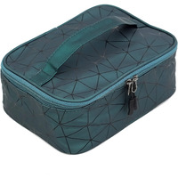 Tulman Multipurpose Fashion Cosmetic Bag,Makeup Organizer Bag For Home & Travel,Vanity Bag For Brushes,Toiletries, Cosmetics  (23.5 X 17 X 9 Cm) (Green)