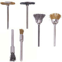 Diy Crafts 3 Pcs Sample, Silver Buffing Wheel, 3 Pcs Only, Brass Steel Buffing Wheel Cup End Polishing Cleaning Grinding Accessory Brush For Dremel Rotary Too(3 Pcs Sample, Silver Buffing Wheel)