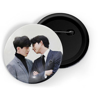 Dhcrafts Pin Badges K-Drama Korean Actor Multicolour Lee Dong-Wook & Gong Yoo D1 Glossy Finish Design Pack Of 1