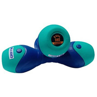 Griffin Oval Shape Dumbbells Set For Men & Women, 2Kg Pair, Non-Slip, Arm & Leg Muscles Builder, Pvc Material, Turquoise