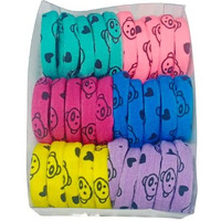 Srs Hair Printed Rubber Band For Women & Girl's (Multi-Colour) Pack Of 30 Piece