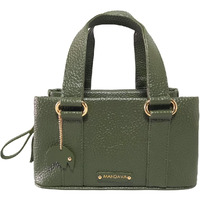 Mandava Women's Pu Leather Mini Handbag, Top Handle Small Satchel Bag For Ladies (Inland Green)