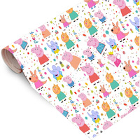 Accuprints Gift Wrapping Paper Pack Of 10|Design Peppa Pig |Size 17 X 28 Inch