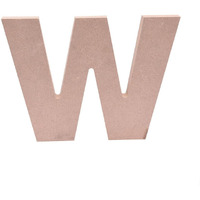 Little Birdie Mdf Alphabet - W, 8.2Inch X 6Inch | Big Size Mdf Alphabets For Art And Craft | Mdf Cutouts For Lippan Art, Resin Art, Wall Decoration, Diy Craft, Painting | Mdf Wooden Alphabet Letters
