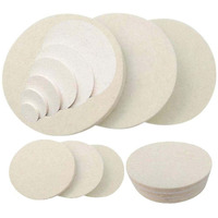 Diy Crafts 5 Pieces, 2" Inch Only Felt Pad, Wool Felt Hook Loop Pad For Car Buffing Polishing Waxing Sponge Drill Adapter Cleaning Elec(5 Pieces, 2" Inch Only Felt Pad)