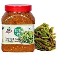 Healthy Diet Organic Marwadi Pickle Home Made Ma Ke Hath Se Bnaya Hua Healthy And Fresh Testy For Whole Family Mirchi Ka Achar, Good Source Of Energy Eat Daily ||Mouth-Watering Mother Made Love(1 Kg)