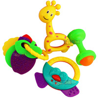 Toyshine Pack Of 4 Rattle Set For New Born Babies, Toy For Babies, Non-Toxic