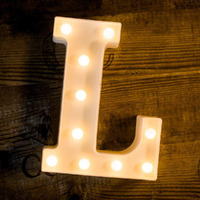 Perfect Pricee Powered Led Marquee Letter Lights, Warm White (L)