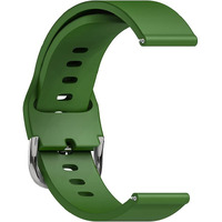 Sounce Silicone 19Mm Replacement Band Strap With Metal Buckle Compatible With Boat Xtend Talk, Fireboltt Ninja 3, Fireboltt Ninja 2, Firebollt Rage, Noise Colorfit Pro 2, Noise Colorfit Pulse, Boat Storm Smart Watch & All Watches (Green)