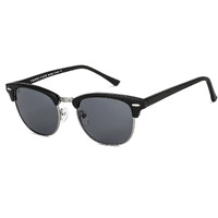 Vincent Chase Eyewear By Lenskart|Matte Black Silver Grey Full Rim Square Branded Latest And Stylish Sunglasses|Polarized And 100% Uv Protected|Men & Women|Large|Vc S12973