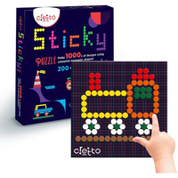 Cretto Magnetic Puzzles For Kids - Make 1000S Of Designs, Includes 500+ Colourful Magnets, 4+ Years, 200 Designs Booklet, Magnetic Board, Gift Ideas For Boys & Girls, Creative Toys