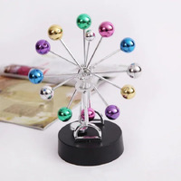 Teesta Ferris Wheel Revolving Perpetual Debate Orbital Kinetic Art Design Perceptual Motion Model For Decorating Home Bedroom/Office Desktop Accessories/Living Room (Multicolour, 1Pcs)