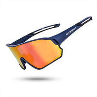 Rockbros Rock Bros Polarized Sunglasses Uv Protection For Women Men Cycling Sunglasses Bike Glasses Yellow Sport Fishing Running Climbing Driving, One Size