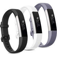 Pack 3 Replacement Band Compatible For Fitbit Alta/Fitbit Alta Hr Bands, Adjustable Replacement Soft Silicone Sport Bands For Woman And Men