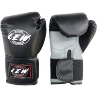 Lew 12Oz Black/Grey Training Boxing Gloves