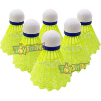 Toyshine Multicolor Nylon Stable And Sturdy Badminton Shuttlecocks/Shuttles - Pack Of 6 (Sstp)