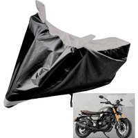 Auto Hub Water Resistant Bike Body Cover For Tvs Ronin - Black/Silver