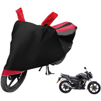 Auto Hub Water Resistant Bike Body Cover For Tvs Raider - Black/Red