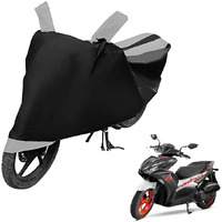 Auto Hub Water Resistant Bike Body Cover For Hero Vida V1 - Black/Silver