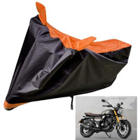Auto Hub Water Resistant Bike Body Cover For Tvs Ronin - Black/Orange