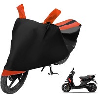 Auto Hub Water Resistant Bike Body Cover For Ather 450X - Black/Orange