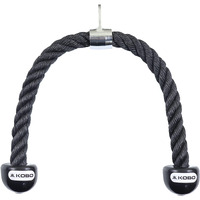 Kobo Tricep Rope For Gym : Tricep Rope Cable Attachment : Tricep Rope Cable Cross D Handle, Seated Row Grip, V Tricep Press Down Bar And Straight Lat Bar