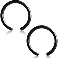 Via Mazzini 316L Stainless Steel No-Tarnish No-Rusting Clip-On Non-Pierced 8Mm Nose Ring For Women And Girls (1 Pair)