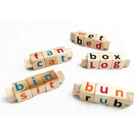 Ivei Wooden Educational Toys For Kids - Phonics Toy - Spell Games  Learning Toy  Alphabet Learner  Multicolour Toy - Toddler Toys  Alphabetic Words  Smart And Unique Gift For Kids (Set Of 5)