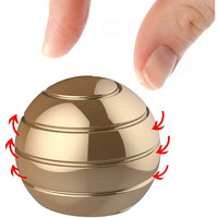 Dotsog Desktop Ball Transfer Gyro Aluminum Alloy Kinetic Desk Toy Stress Relief Office Executive Gadgets Metal Ball Full Disassembly Rotary Decompression Toy