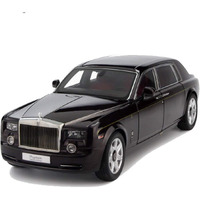 Shinetoy Entertain Kids Entertain Kids 1:24 Die Cast Rollsroyce Phantom Metal Car, 8 Inches, Car Collection Toy For Boy Decoration, Open Door With Light And Music Black (Black)