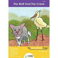 Ivei Panchatantra Story Kids Learning Book - Workbook And 2 Diy Coasters - Colouring Activity Worksheets - Creative Fun Activity And Education For Kids - The Wolf And The Crane (Age 4 To 7 Years)