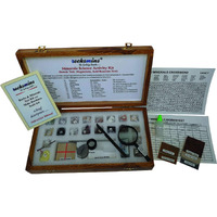 Rocksmins Minerals Science Activity Kit In A Wooden Box Mi20Acwb With 10 Testing Tools Worksheet Geology Puzzle 7 Sheets Set Of 20 Handpicked Natural Minerals Specimens In Storage Tray For Education