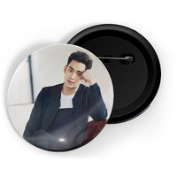 Dhcrafts Pin Badges K-Drama Korean Actor Multicolour Kim Soo-Hyun D7 Glossy Finish Design Pack Of 1