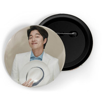 Dhcrafts Pin Badges K-Drama Korean Actor Multicolour Gong Yoo D2 Glossy Finish Design Pack Of 1