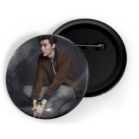 Dhcrafts Pin Badges K-Drama Korean Actor Multicolour Lee Jong-Suk D2 Glossy Finish Design Pack Of 1