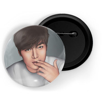 Dhcrafts Pin Badges K-Drama Korean Actor Multicolour Lee Min-Ho D4 Glossy Finish Design Pack Of 1