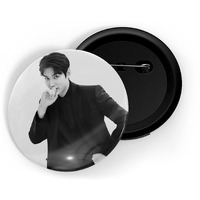 Dhcrafts Pin Badges K-Drama Korean Actor Multicolour Lee Min-Ho D13 Glossy Finish Design Pack Of 1