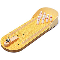 Parteet Wooden Bowling Ball Game Indoor Toy Set For Kids