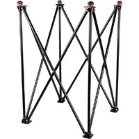 F O S C O Carrom Board Stand Folding Hydraulic Adjustable Corrosion Free Steel - For All Size Carroms