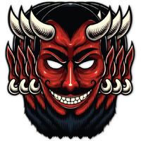 Festiko Halloween Theme Face Masks (54 Pcs), Halloween Theme Party Supplies, Return Gifts For Kids, Halloween Theme Party Items,Red Devil Face Masks For Kids