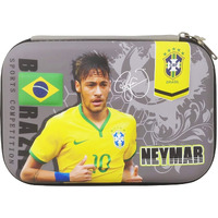 Parteet Pvc Pencil Pouch For Boys Football Pencil Pouch For Kids Stationery Organizer Hard Relaxed Fit Top Eva Big Pencil Case Pen Holder Zipper Pouch Kids Boys Multipurpose (Pack Of 1),Multicolor
