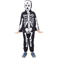 Kaku Fancy Dresses Polyester Skeleton Costume,California Cosplay Halloween Costume - Black, 7-8 Years, For Boys & Girls