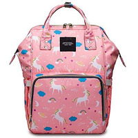 House Of Quirk Baby Diaper Bag Maternity Backpack (Pink Unicorn)