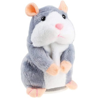 Shinetoy Talking Hamster Repeats What You Say Mimicry Pet Plush Buddy Electronic Mouse Interactive Toy Funny Kids Stuffed Toys Children Early Learning For Girl And Boy Gift