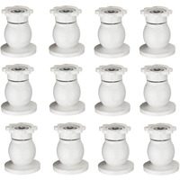 4Ever Magnetic Door Catcher/Stopper/Holder/Blocker | Heavy Duty Plastic Door Stopper For Home & Office (White, Pack Of 12)