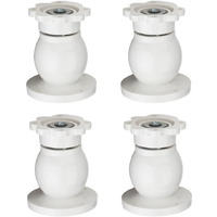 4Ever Magnetic Door Catcher/Stopper/Holder/Blocker | Heavy Duty Plastic Door Stopper For Home & Office (White, Pack Of 4)