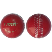 Tima Sports Fun Poly Hard Synthetic Red Cricket Ball (Red Pack Of 2)