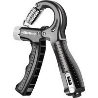 Brigattes Hand Grip Strength Trainer, Hand Grip Strengthener With Counter, Adjustable Resistance 5 To 60 Kg, Non-Slip Gripper, Perfect For Athletes & Hand Exercising (Blue)